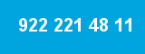922 221 48 11 922 221 48 11